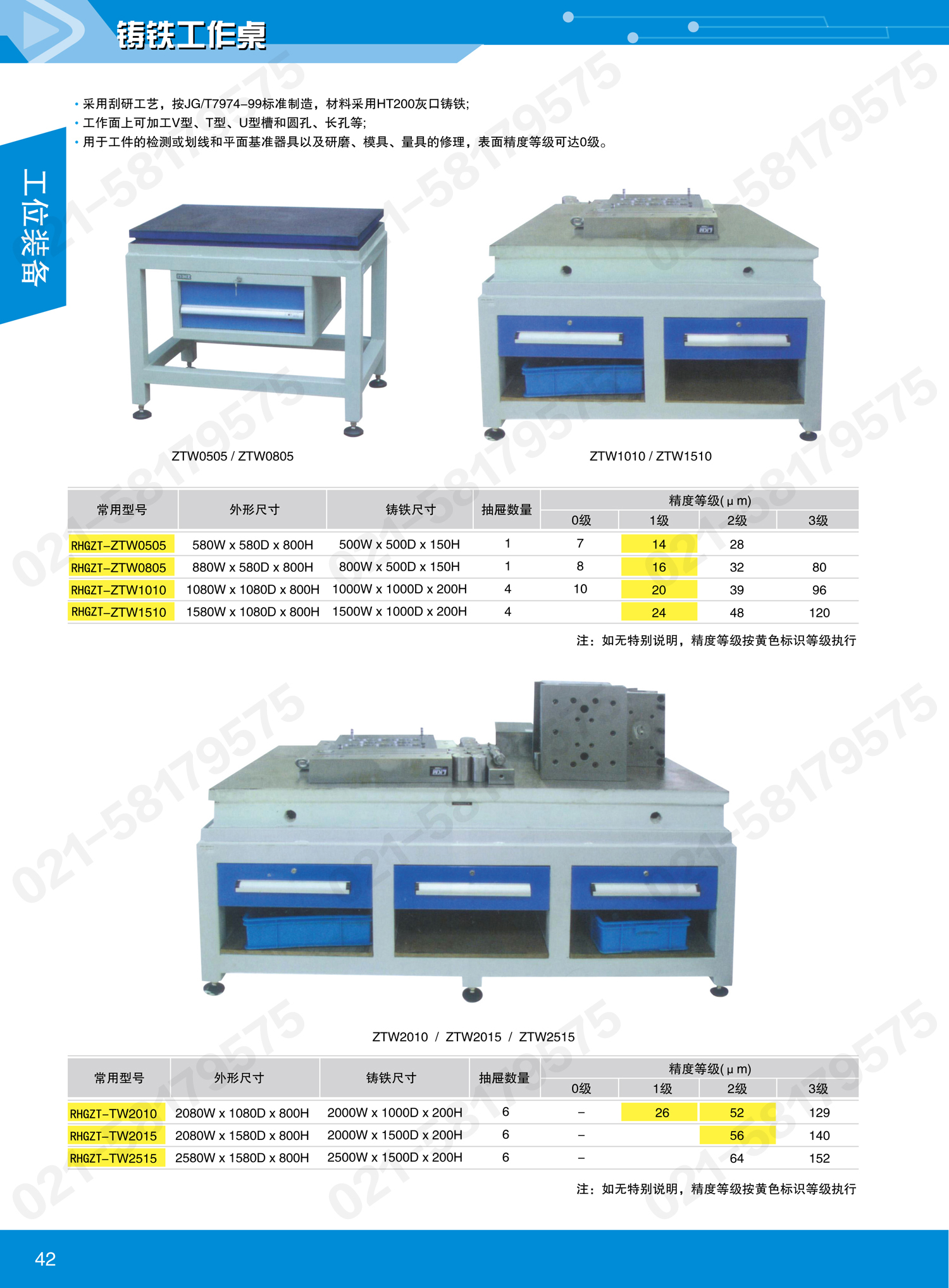 鑄鐵工作臺(tái)，模具維修裝配臺(tái)