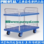 靜音手推車 超靜音PLA250-T2-HL2-D 二層護(hù)欄式