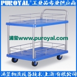 靜音手推車PLA250Y-T2-HL2-D 二層護(hù)欄式