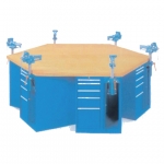 六角工作臺(tái)/鉗工實(shí)訓(xùn)臺(tái)/機(jī)修維修工作臺(tái)