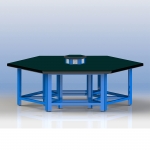 六角工作臺(tái)/鉗工實(shí)訓(xùn)臺(tái)/機(jī)修維修工作臺(tái)