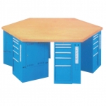 六角工作臺(tái)/鉗工實(shí)訓(xùn)臺(tái)/機(jī)修維修工作臺(tái)