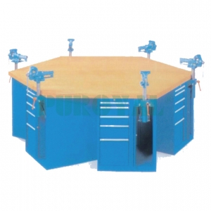 六角工作臺/鉗工實訓(xùn)臺/機修維修工作臺