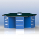 六角工作臺/鉗工實訓(xùn)臺/機修維修工作臺